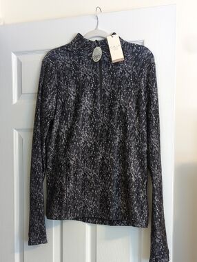 Calia Black Speckle Performance Pullover